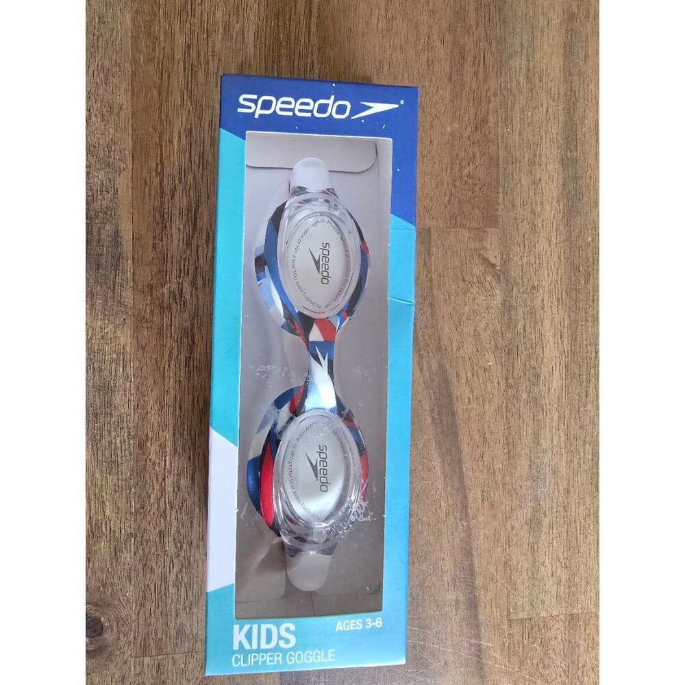 Speedo Kids Clipper Swim Goggle Soft Fit with Anti‑Fog & UV Protection Ages 3–6